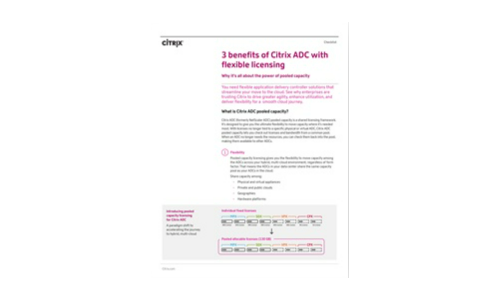 3 benefits of Citrix ADC with flexible licensing