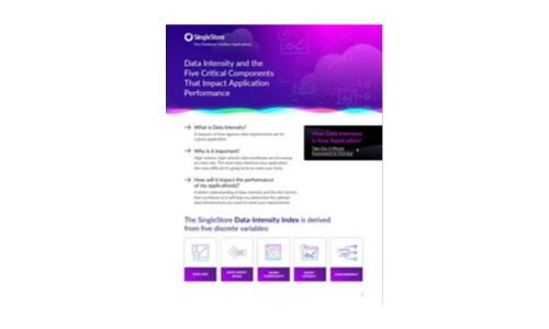 Data Intensity and the Five Critical Components That Impact Application Performance