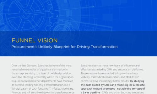 Funnel Vision: Procurement’s Unlikely Blueprint for Driving Transformation