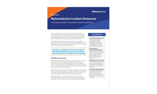 Malwarebytes Incident Response