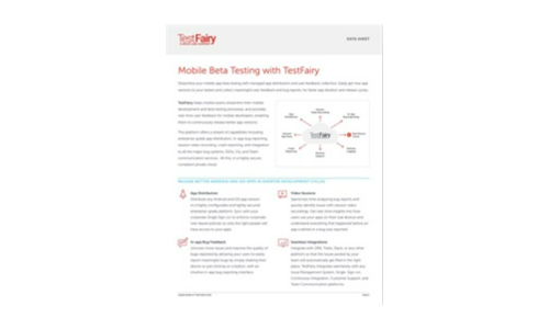 Mobile Beta Testing with TestFairy