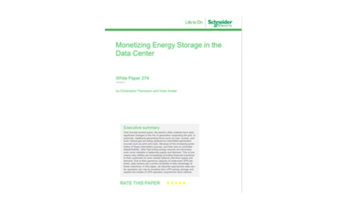 Monetizing Energy Storage in the Data Center