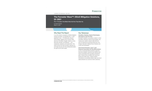 The Forrester Wave™: DDoS Mitigation Solutions, Q1 2021