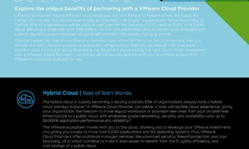 Top 5 Benefits of VMware Cloud Provider