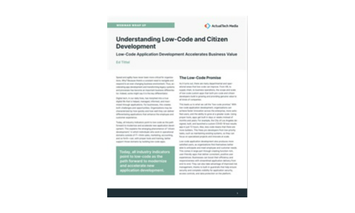 Understanding Low-Code and Citizen Development